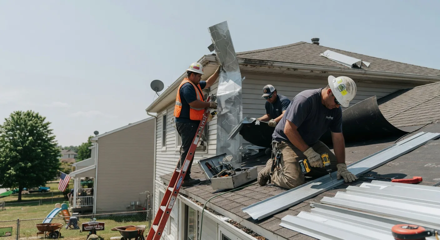 Storm Damage Metal Roof Repair in Rock Valley, IA